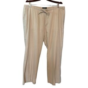 Eddie Bauer Women's Tan Linen Casual Pants Size 16P